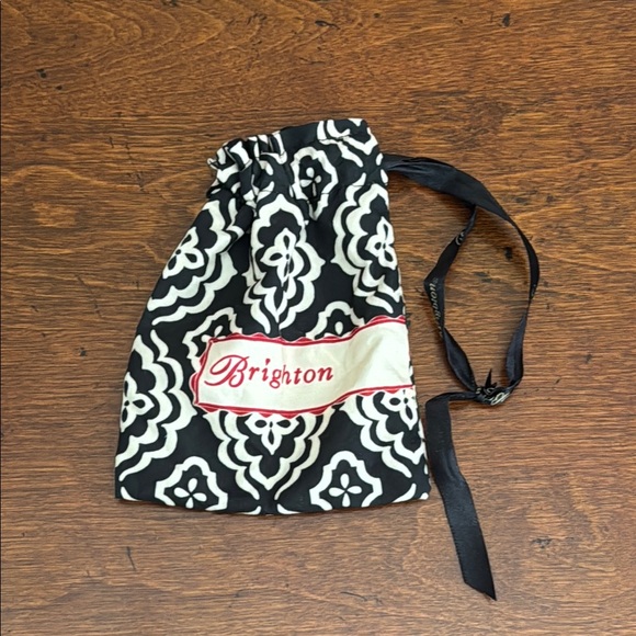 Brighton Black and Silver Bangle with Black Pouch - Picture 6 of 6